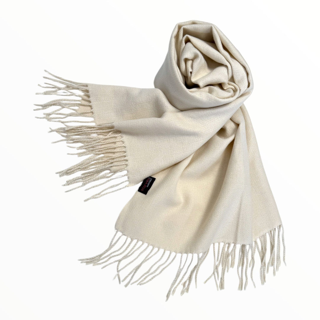 Scarves Australia Apparel & Accessories Winter Scarf - Duo Tone - Cream/Off White