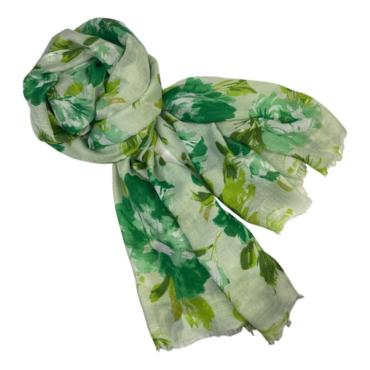 Scarves Australia Fashion Scarf Green Scarf - Floral Leaves