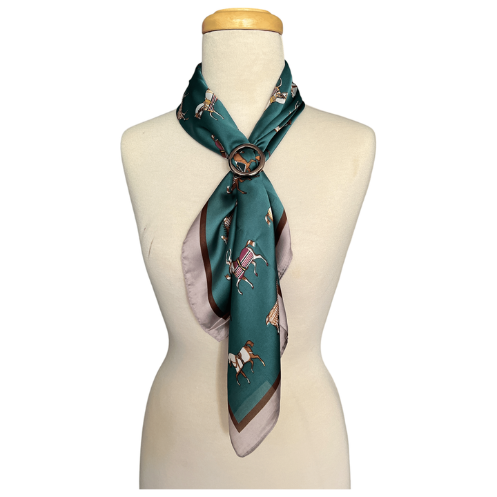 Scarves Australia Fashion Scarf ๐ Neck Scarf - Dark Green - Horses