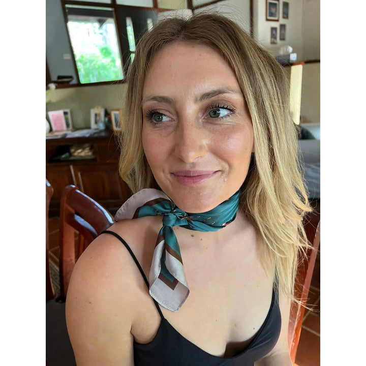 Scarves Australia Fashion Scarf ๐ Neck Scarf - Dark Green - Horses