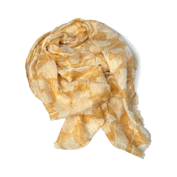 Scarves Australia Fashion Scarves Scarf - Warm Apricot Gold Foil