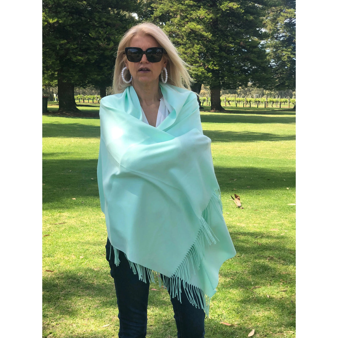 Scarves Australia Pashmina Shawl - Classic Scarf - Mint Green