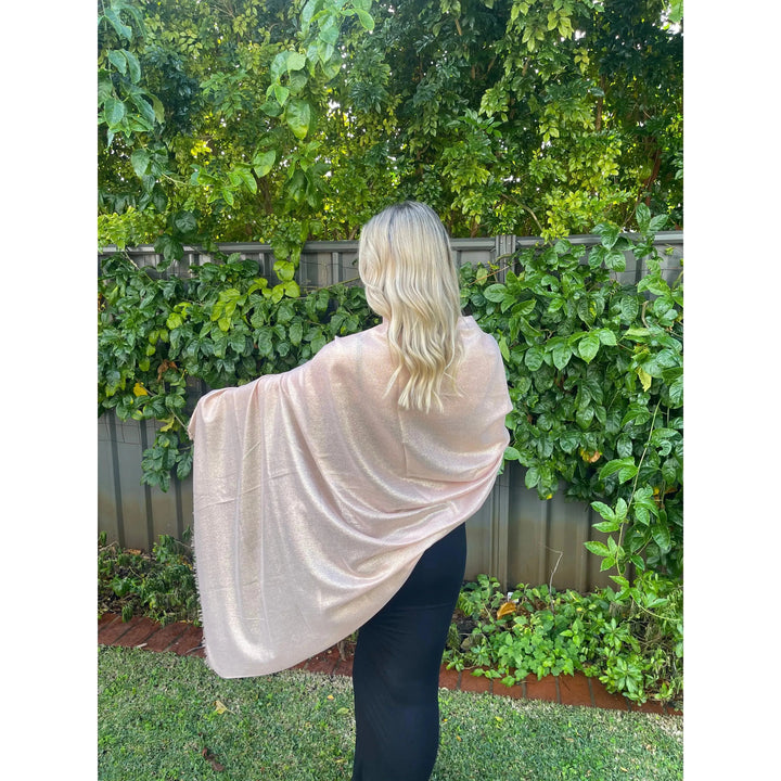 Scarves Australia Scarves & Shawls đ„ Metallic Scarf - Apricot Gold - Glamour Scarf