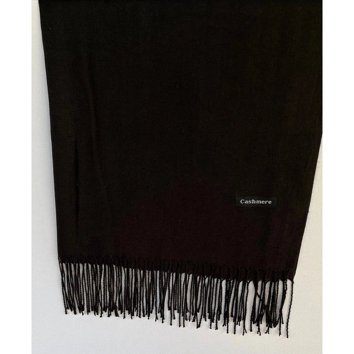 Scarves Australia Scarves & Shawls Lightweight Black Pashmina Shawl