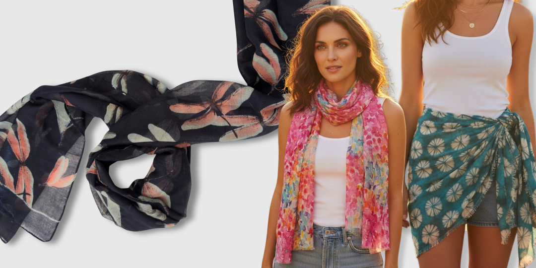 Floral Scarf - Shades of Pink