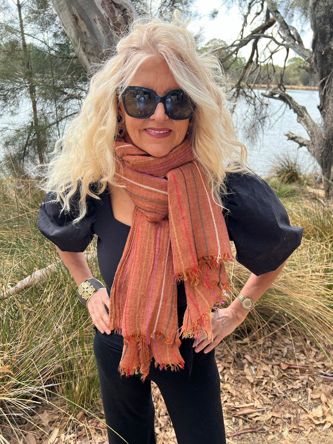 Striped Scarves, Shawls, Wraps