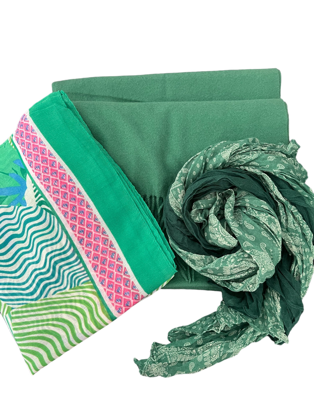 Green Scarves, Shawls, Wraps