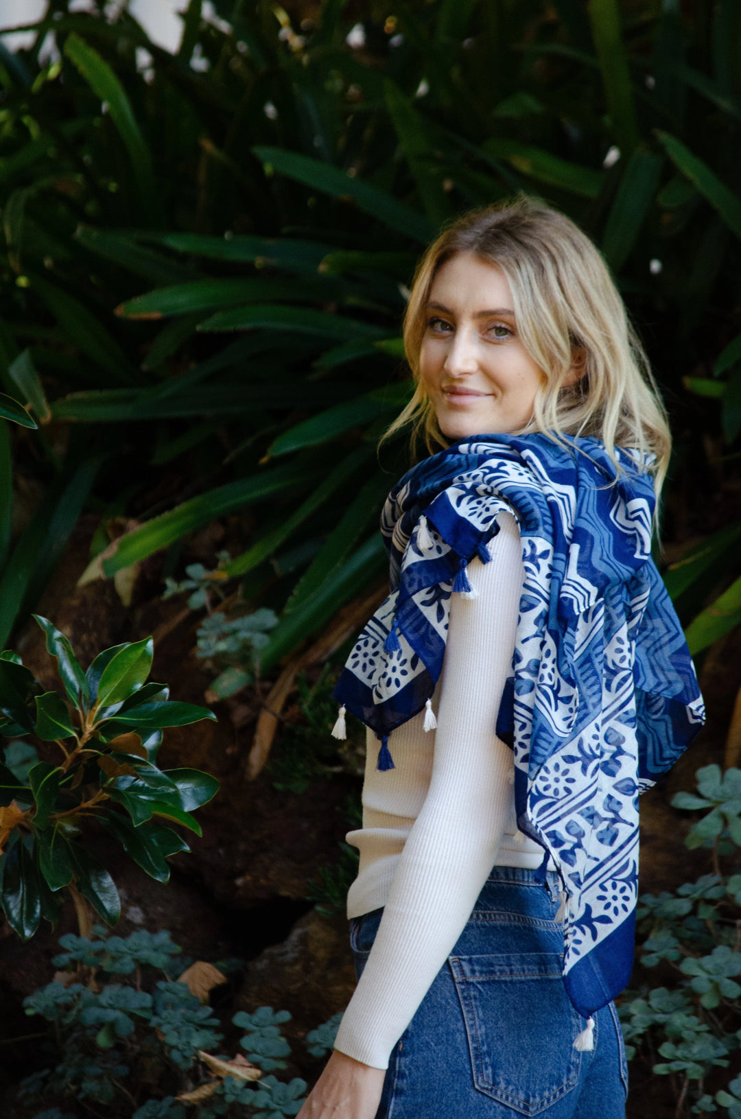 Patterned Scarves, Shawls, Wraps