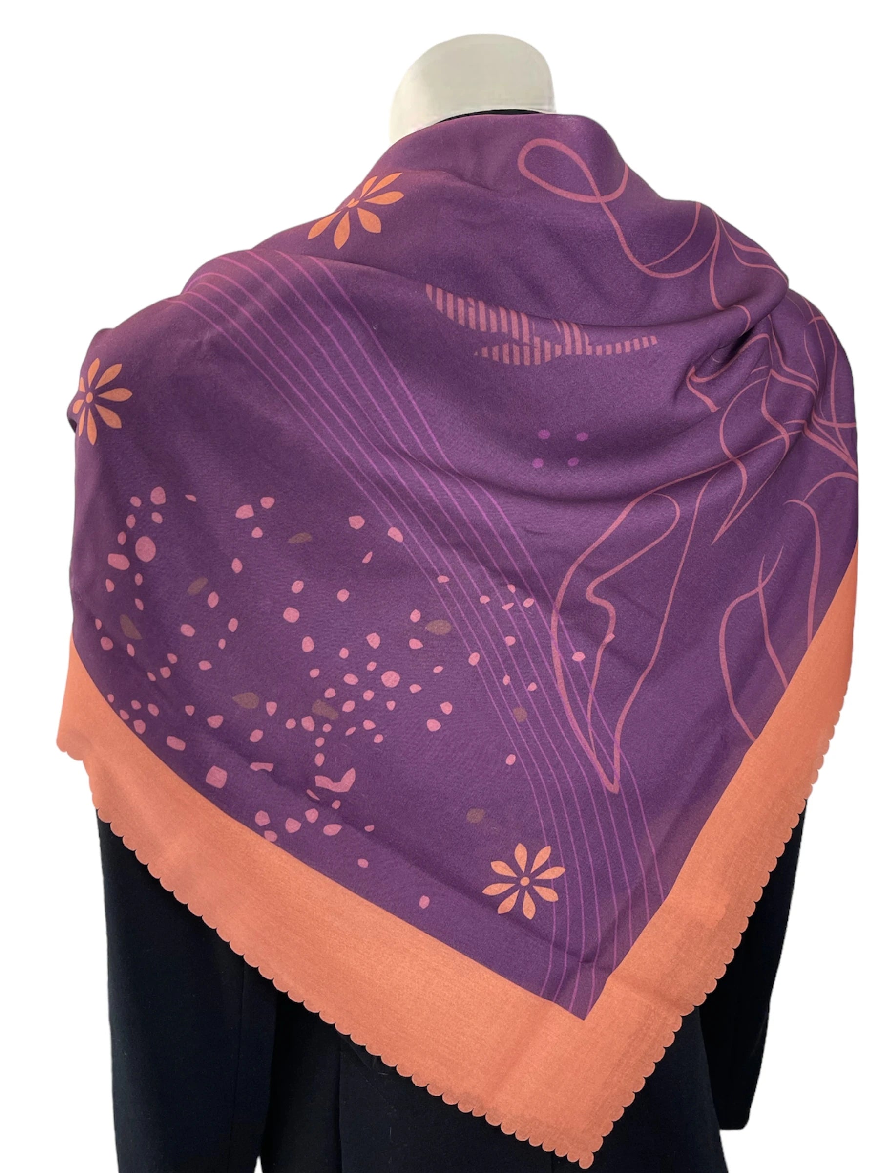 Purple Scarves, Shawls, Wraps