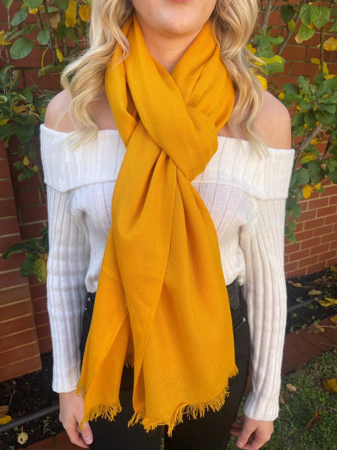 Yellow Scarves, Shawls, Wraps