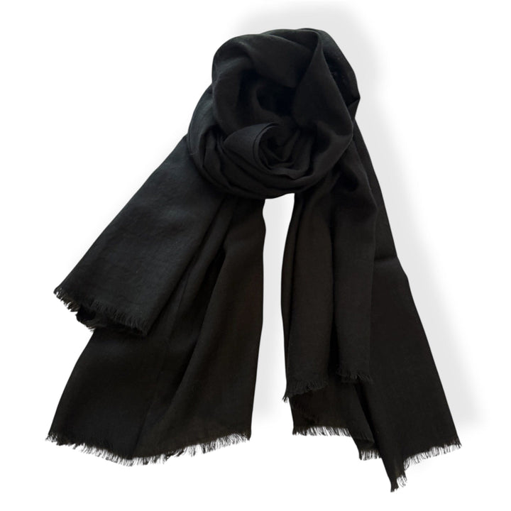 Scarves Australia Apparel & Accessories Luxury  Cashmere Shawl - Black Night
