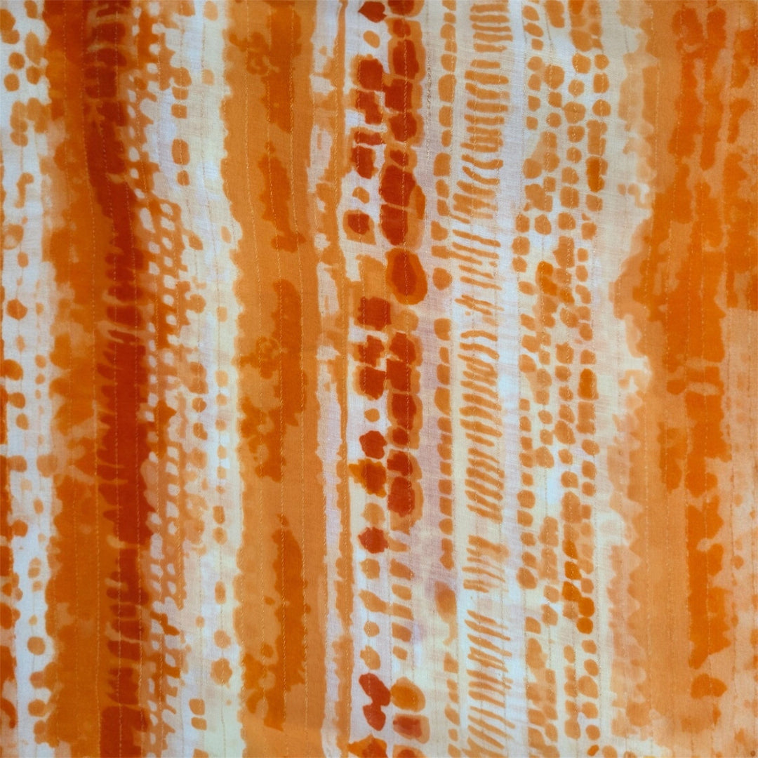 Scarves Australia Apparel & Accessories Scarf - Vibrant Orange Mottled Stripe