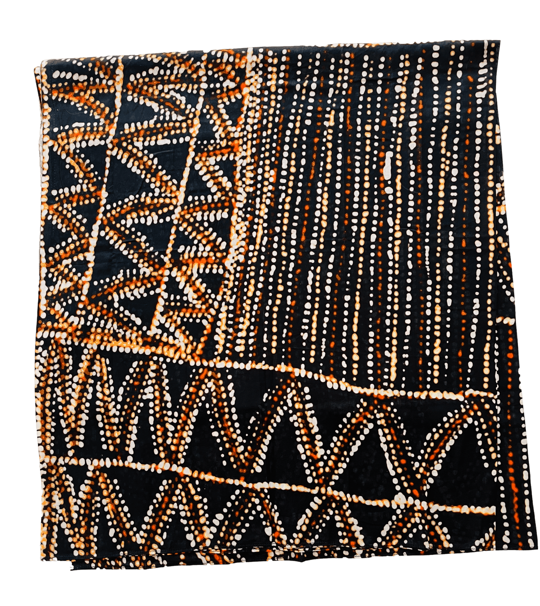 Scarves Australia Beach Sarongs Luxury Sarong -Indigenous Print - Black Ochre