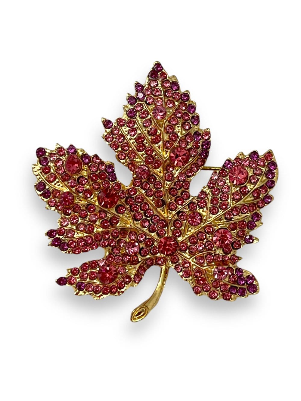 Scarves Australia Christmas Gifts 🍁 Scarf Brooch - Maple Leaf - Deep Pink