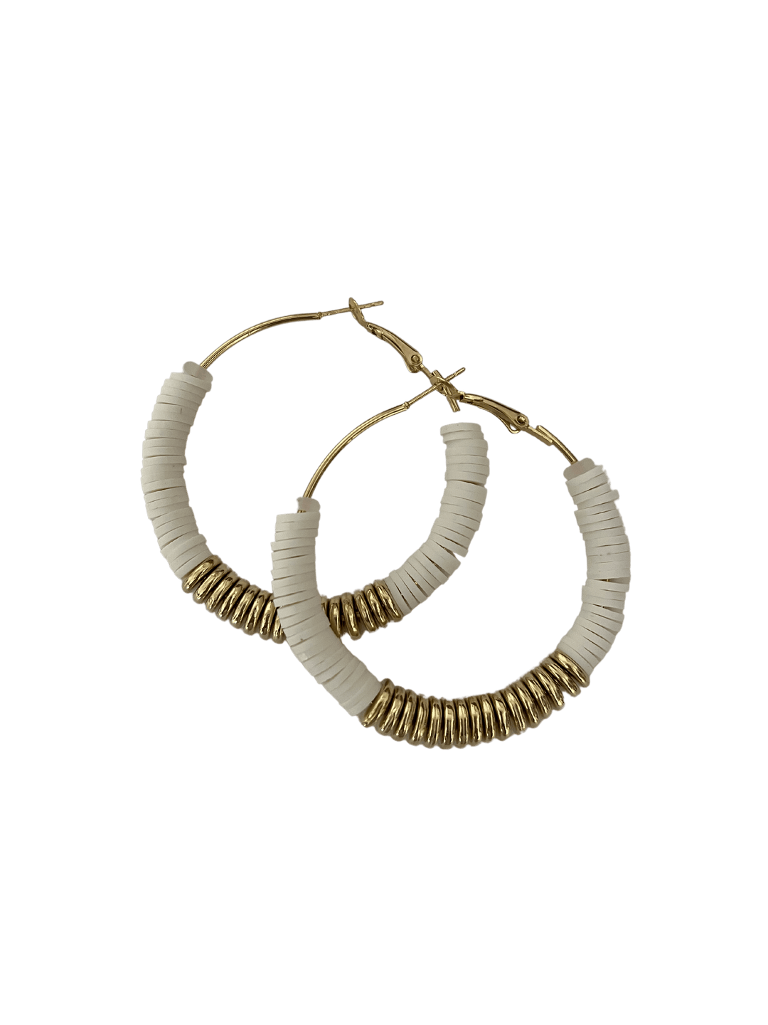 Scarves Australia Earrings Earrings - Fashion Hoops White