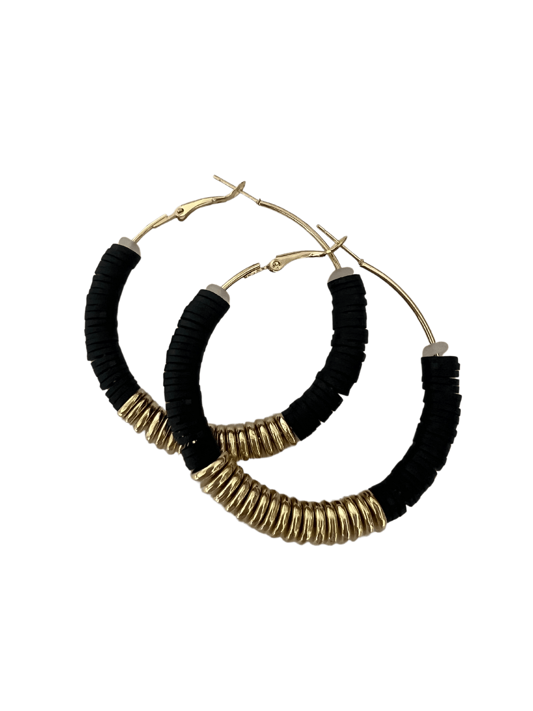 Scarves Australia Earrings - Fashion Hoops Black