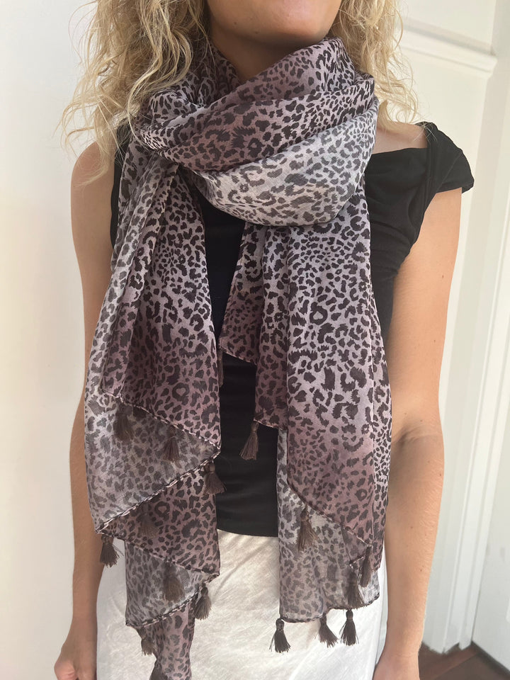 Scarves Australia Fashion Scarf Animal Print Scarf with Tassels