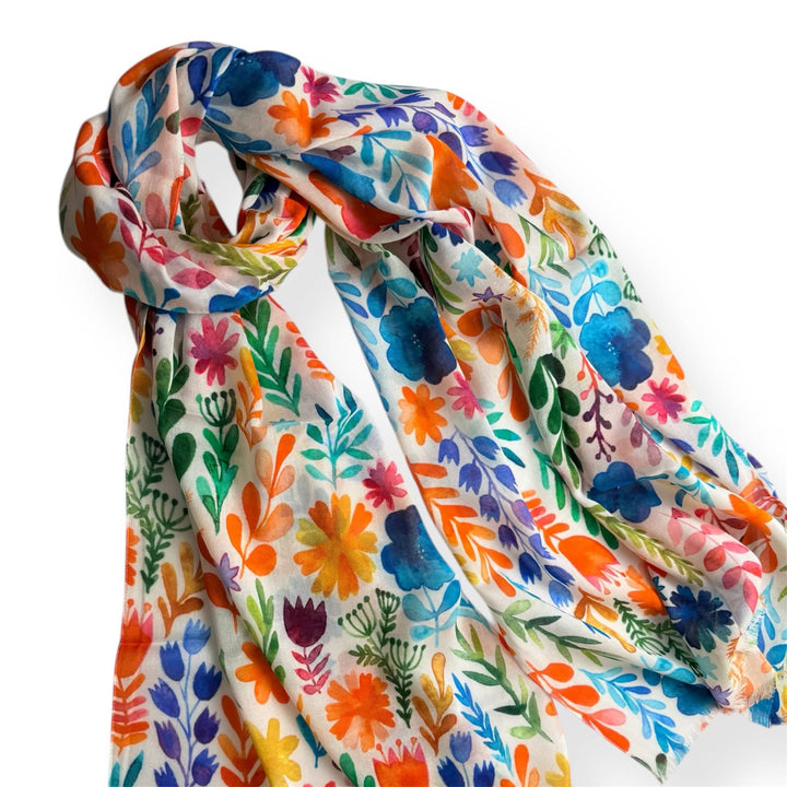 Scarves Australia Fashion Scarf Multicoloured Scarf - Floral Leaf