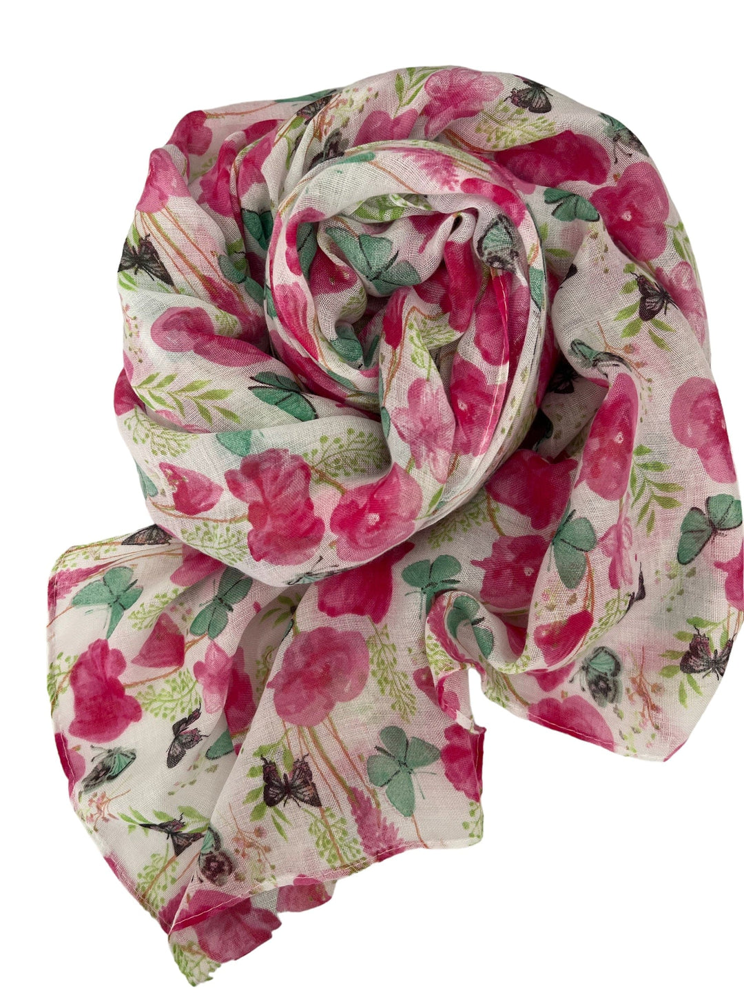 Scarves Australia Fashion Scarf Poppy Scarf Pink with Butterflies