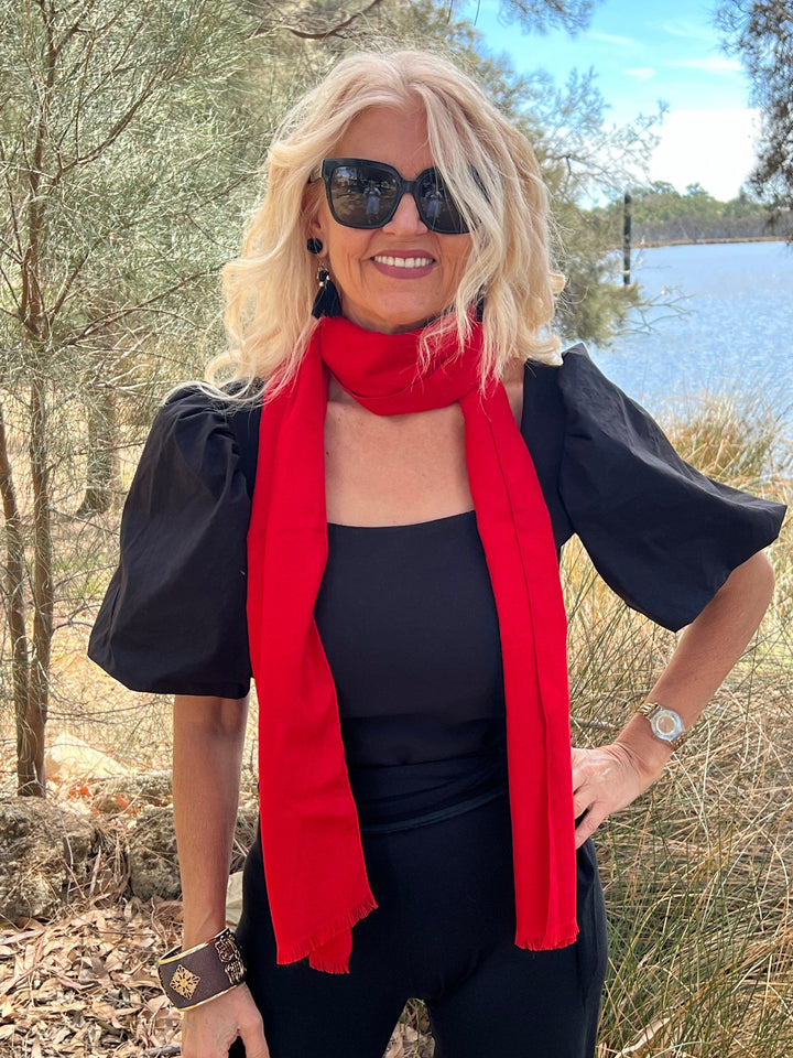 Scarves Australia Fashion Scarf Red Scarf - Scarlet Scarf - Winter