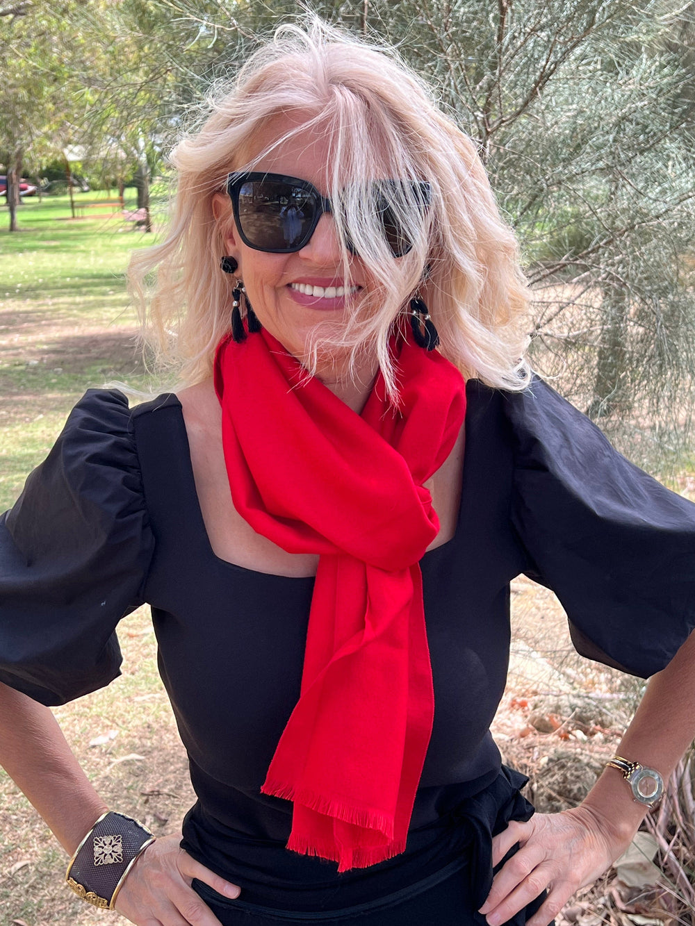 Scarves Australia Fashion Scarf Red Scarf - Scarlet Scarf - Winter