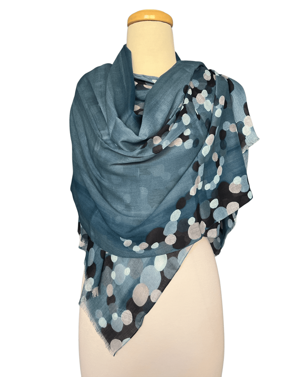 Scarves Australia Fashion Scarf Teal Dot Cotton Modal Scarf