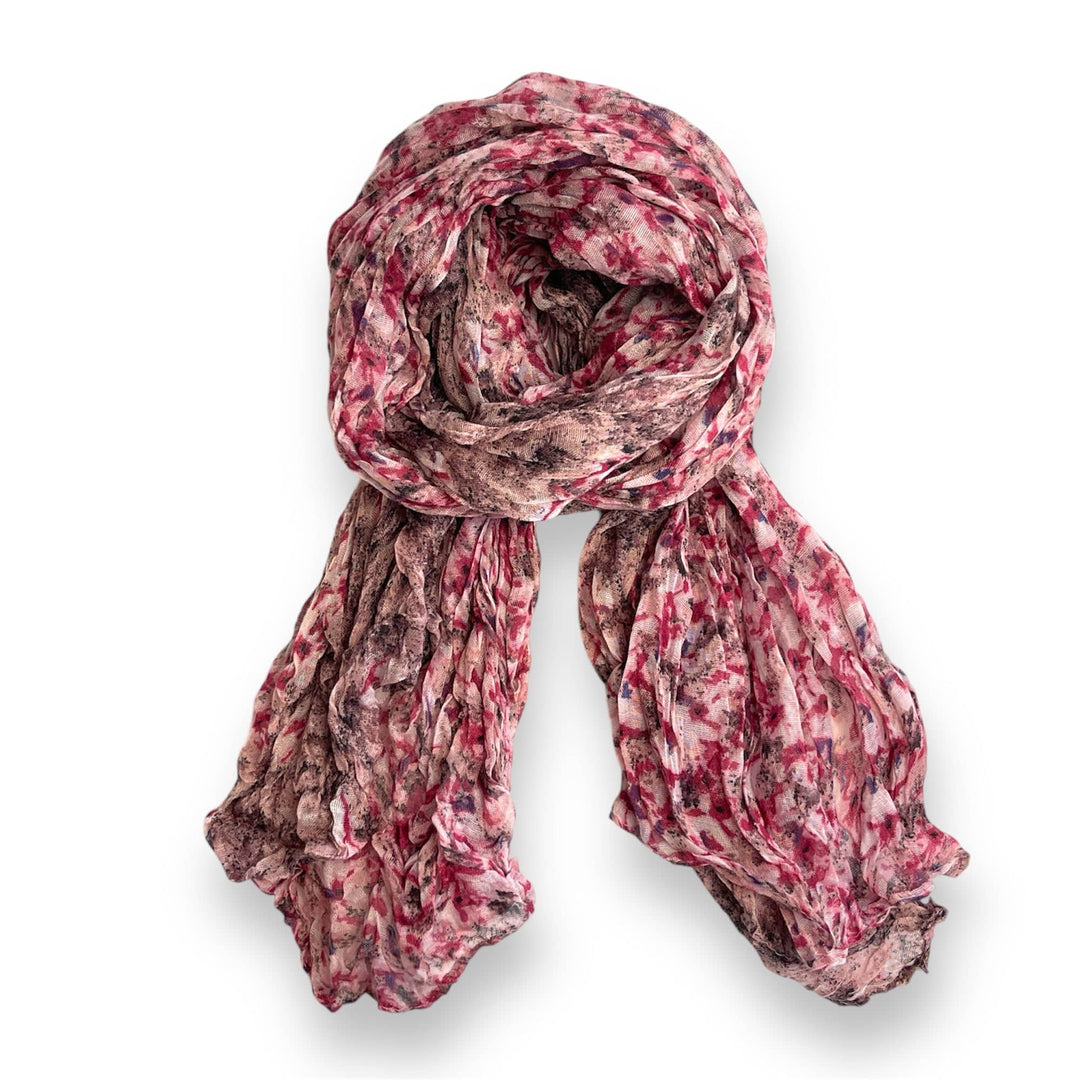 Scarves Australia Fashion Scarves Crinkle Scarf - Floral Berry