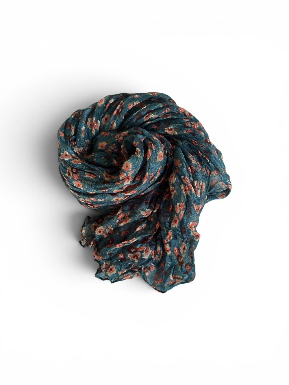 Scarves Australia Fashion Scarves Crinkle Scarf - Teal Floral