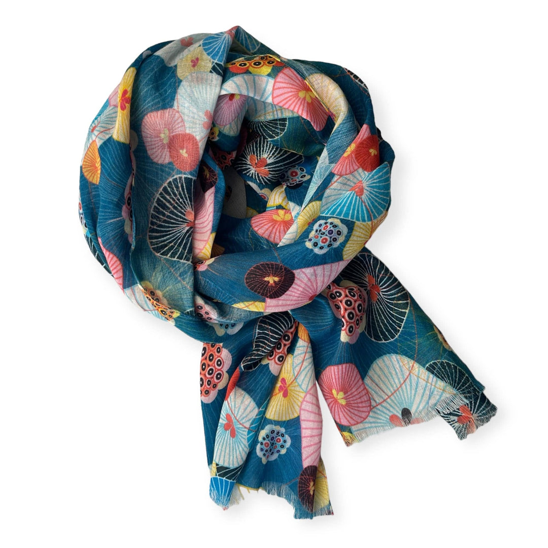 Scarves Australia Fashion Scarves Multicoloured Scarf - Japanese Garden