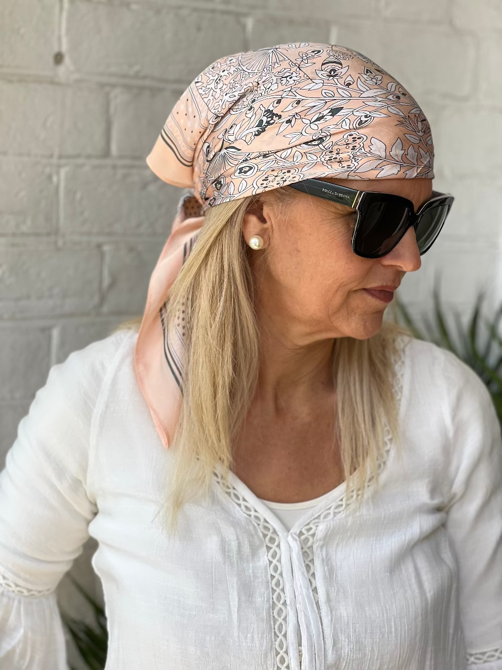 Scarves Australia Fashion Scarves Neckerchief - Head Scarf Apricot Pink