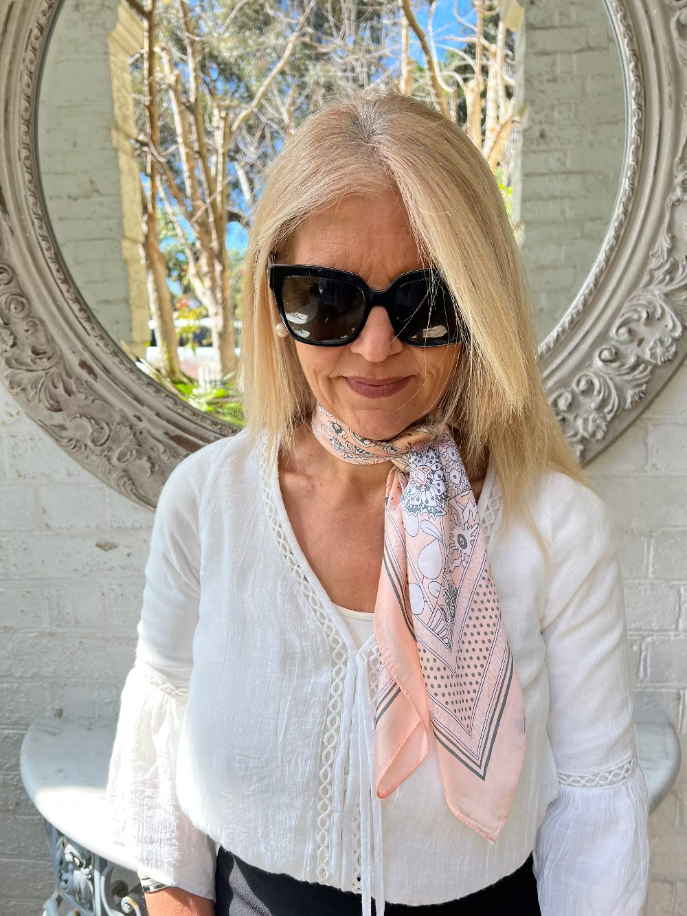 Scarves Australia Fashion Scarves Neckerchief - Head Scarf Apricot Pink