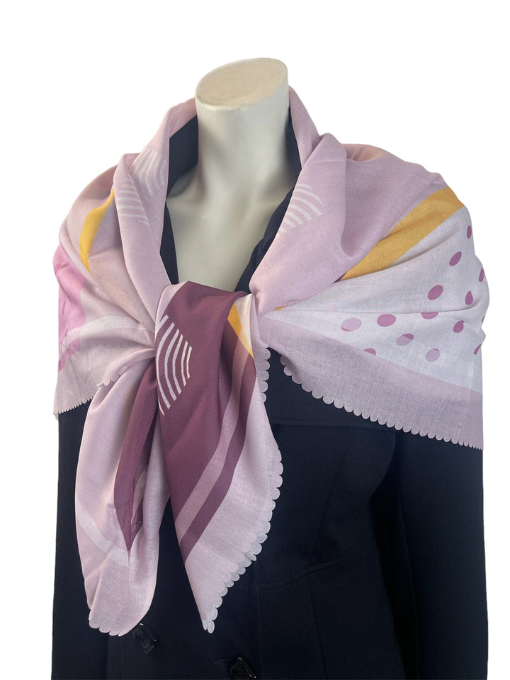 Scarves Australia Fashion Scarves Pink Lilac Pastel Scarf -Square Scarf w Gift Box