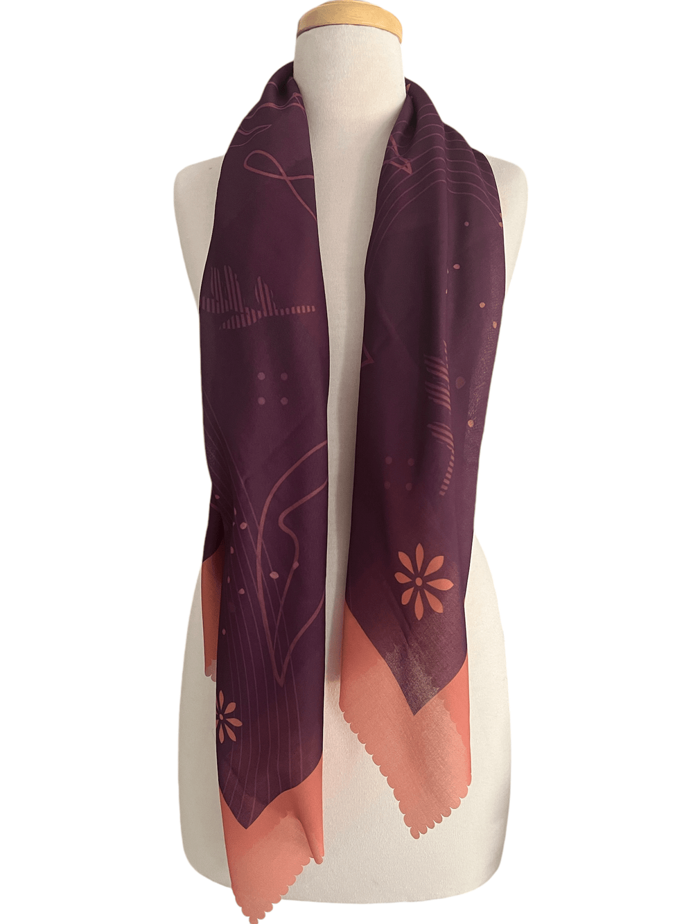 Scarves Australia Fashion Scarves Purple Scarf with Gift Box - Square Scarf