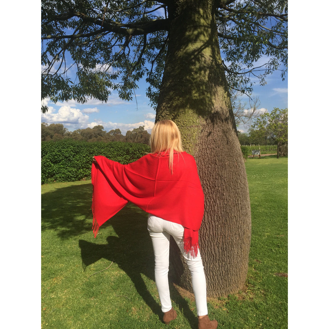Scarves Australia Fashion Scarves ❤️ Scarlet Red Pashmina Shawl