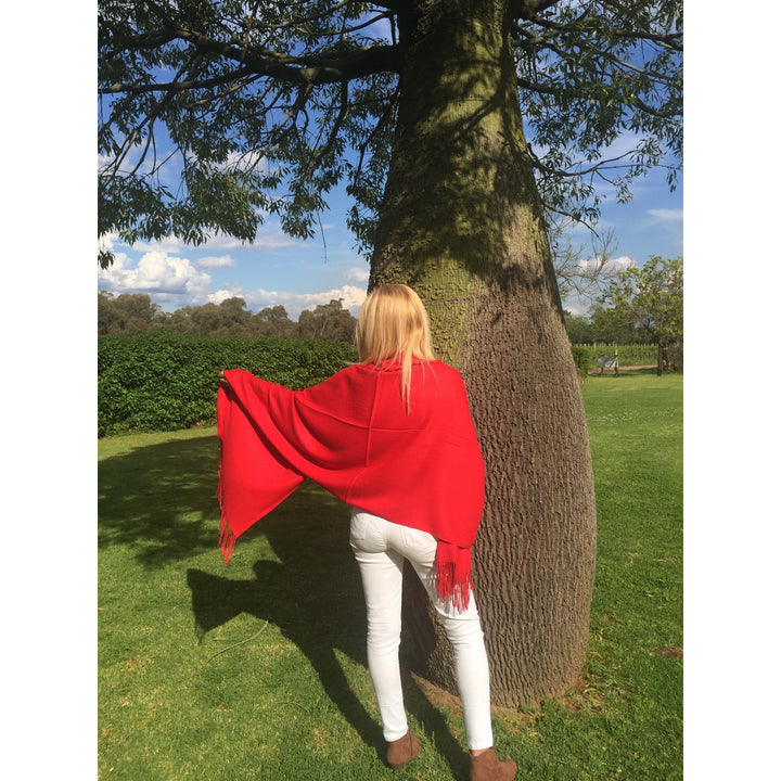 Scarves Australia Fashion Scarves ❤️ Scarlet Red Pashmina Shawl