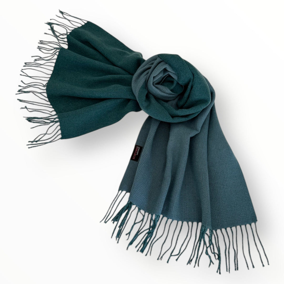 Scarves Australia Fashion Scarves Teal Winter Scarf - Duo Tone - Teal Blue