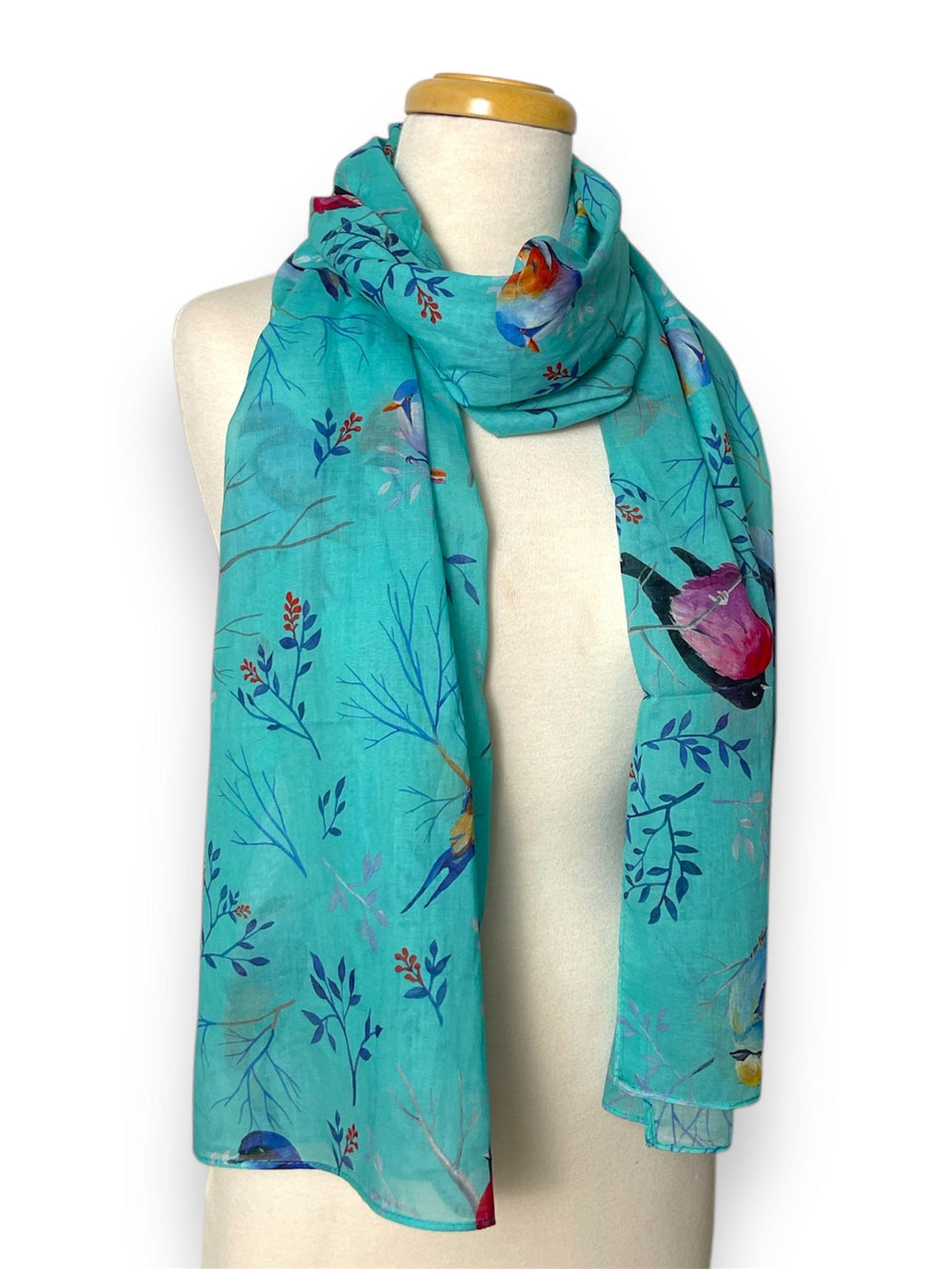 Scarves Australia Fashion Scarves Turquoise Bird Scarf