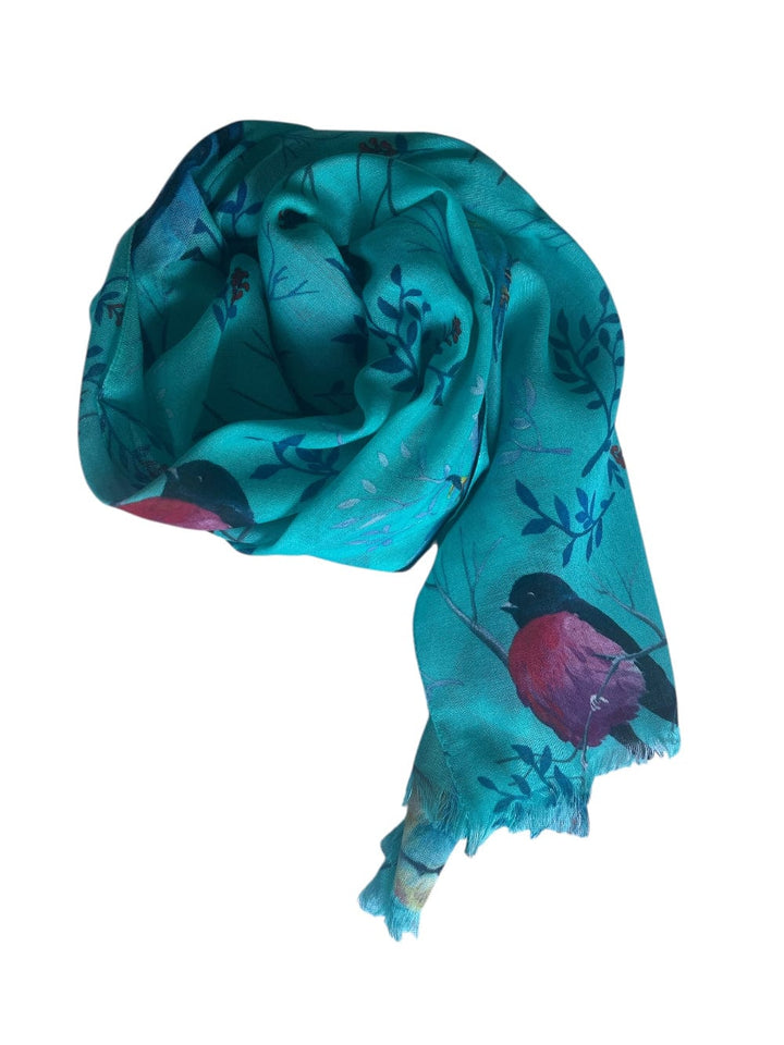 Scarves Australia Fashion Scarves Turquoise Bird Scarf