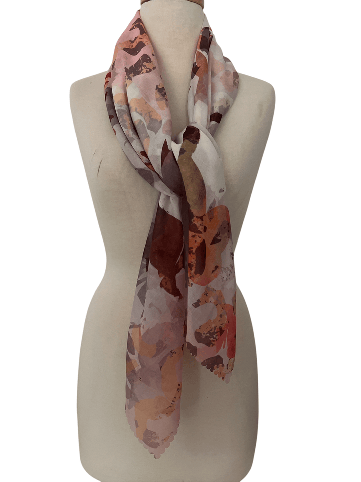 Scarves Australia Gift Packs 🎁 Floral Scarf Autumn Hues w Gift Box