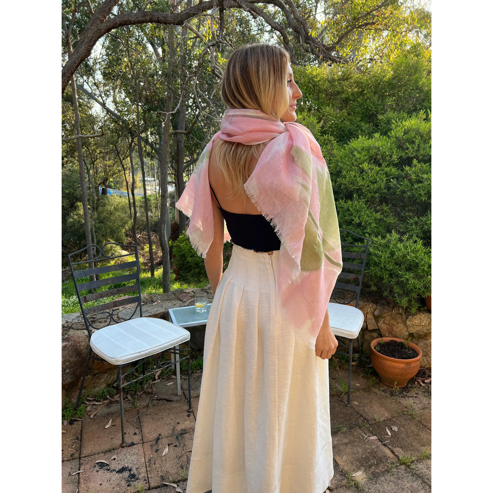 Scarves Australia Linen Scarves ⭐️ Linen Cotton Scarf Pastel Multicoloured