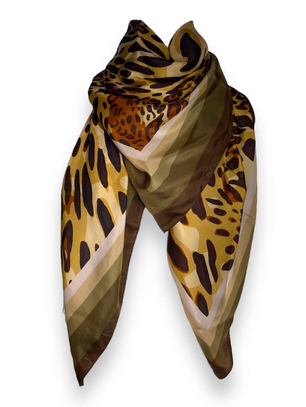 Scarves Australia Luxury Scarf 🐆 Silk Scarf - Leopard Print - Square Scarf