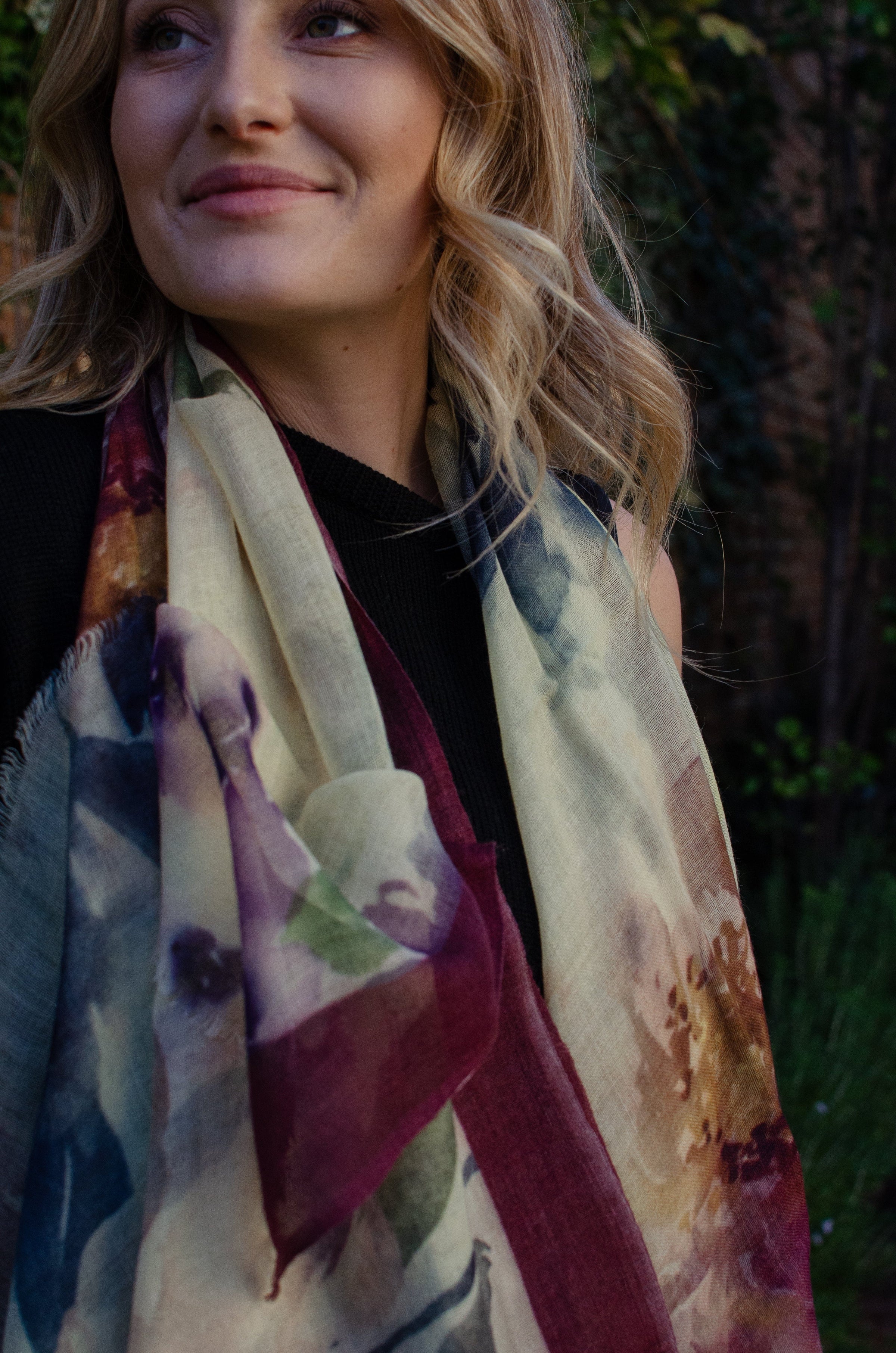 Scarves Australia Luxury Scarves Burgundy Lemon Pure Fine Wool Scarf Shawl