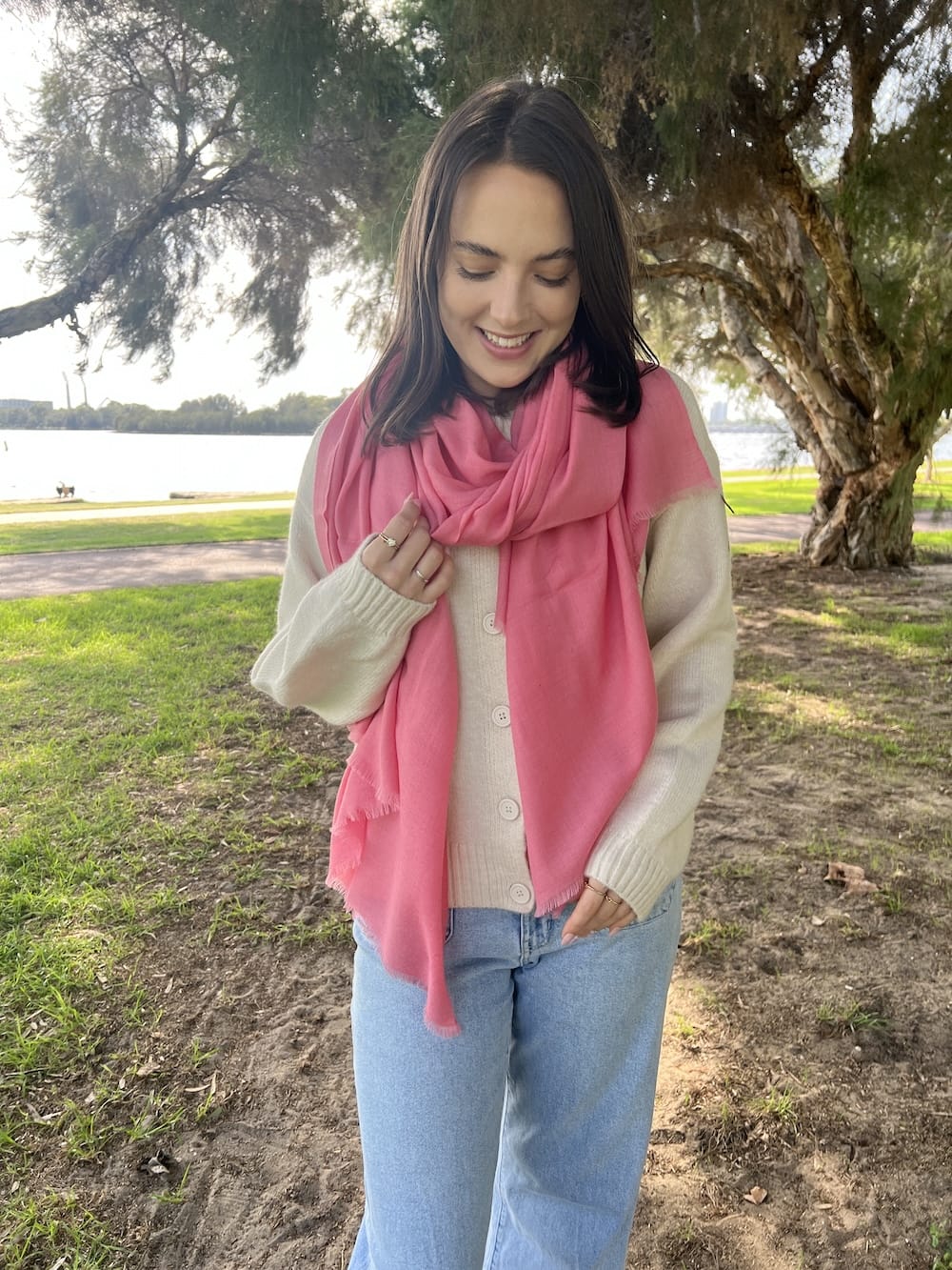 Scarves Australia Luxury Scarves Luxury Cashmere Shawl - Primrose Pink