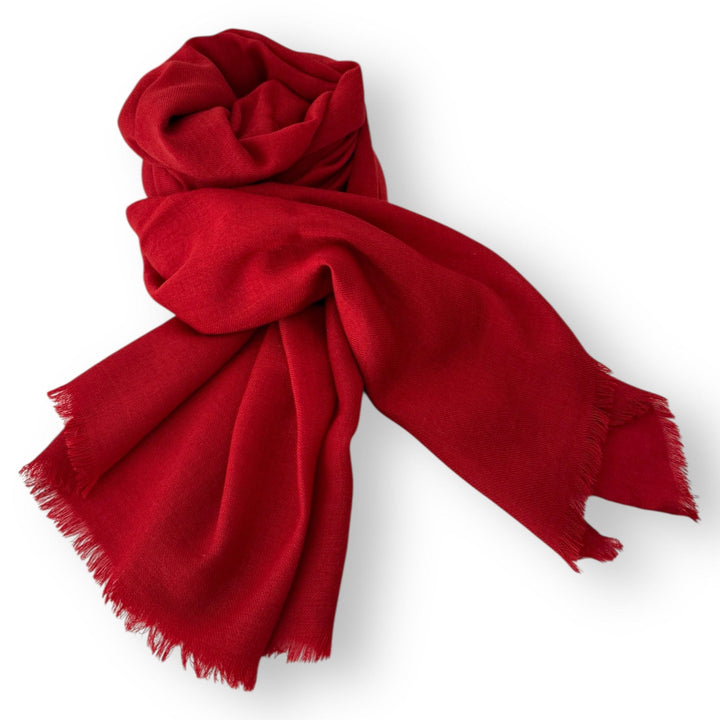 Scarves Australia Luxury Scarves Luxury Cashmere Shawl - Rich Ruby Red