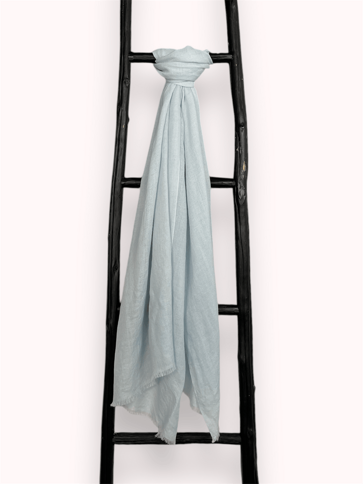 Scarves Australia Luxury Scarves Luxury Shawl - Ice Blue - Silk Cashmere