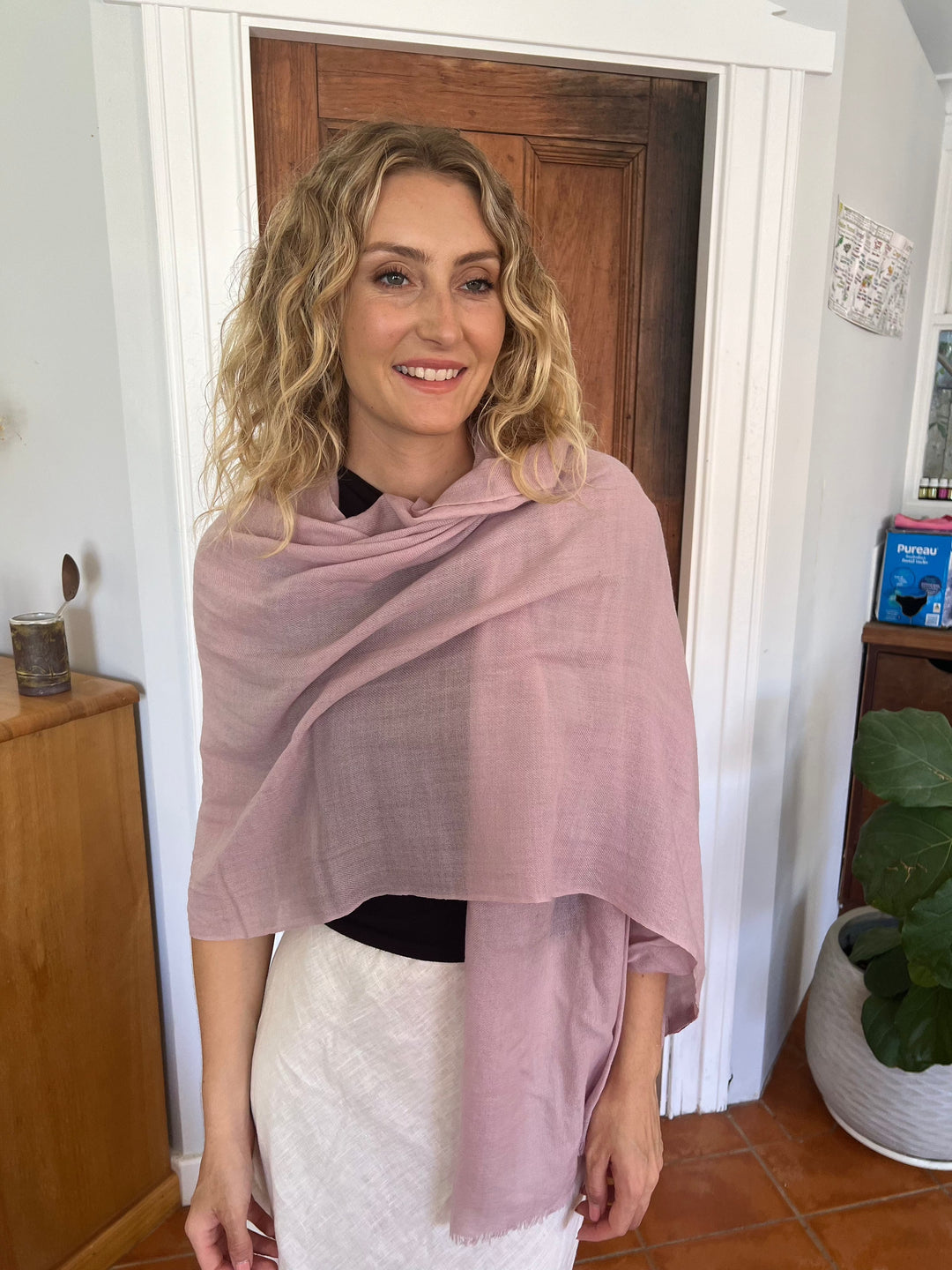 Scarves Australia Luxury Scarves ✨Luxury Shawl - Silk Cashmere - Mauve Romance