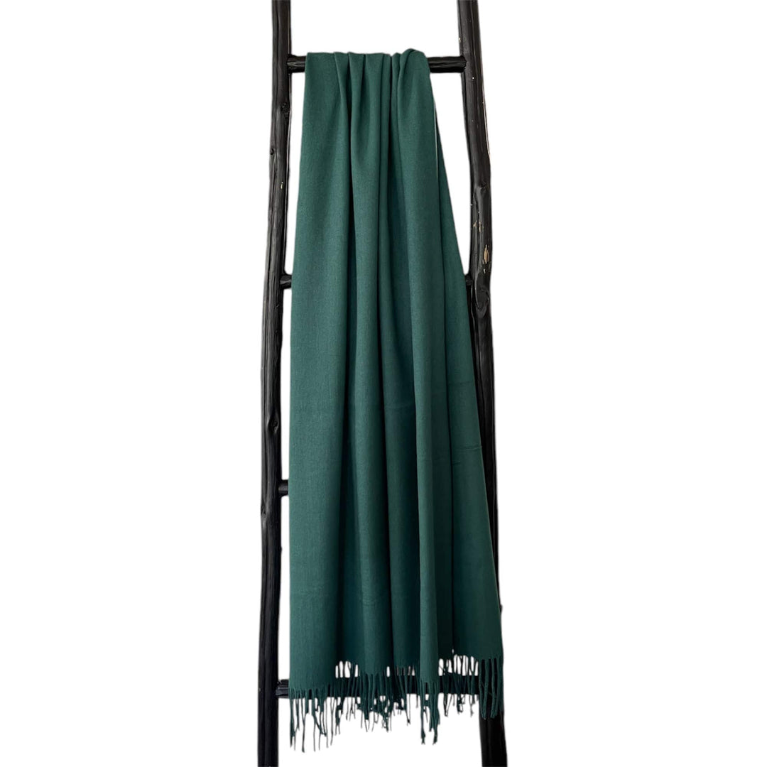 Scarves Australia Luxury Scarves ⭐️ Pashmina Shawl Dark Green Classic Scarf