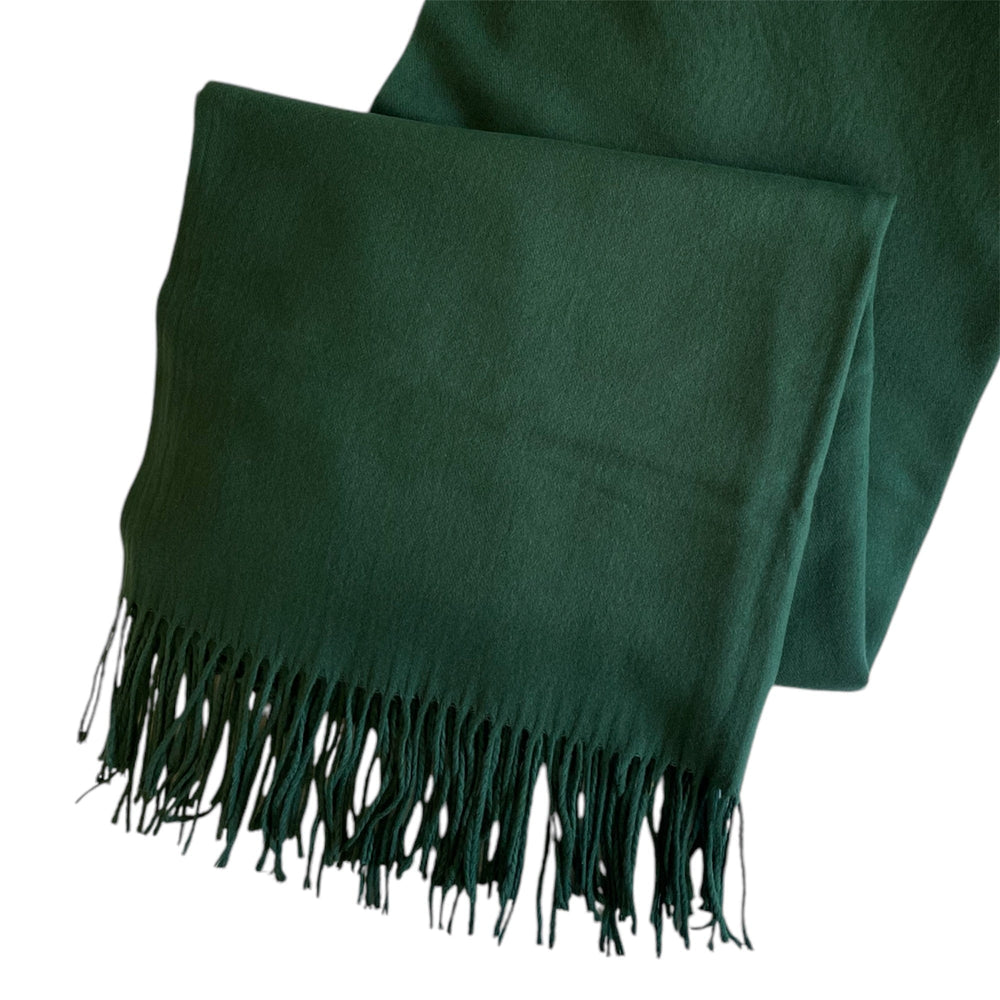 Scarves Australia Luxury Scarves ⭐️ Pashmina Shawl Dark Green Classic Scarf