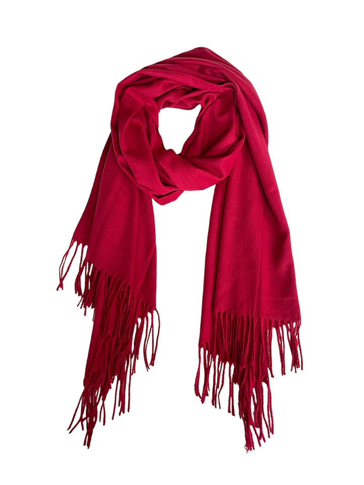 Scarves Australia Luxury Scarves 💥 Pashmina Shawl -  True Jewel Red