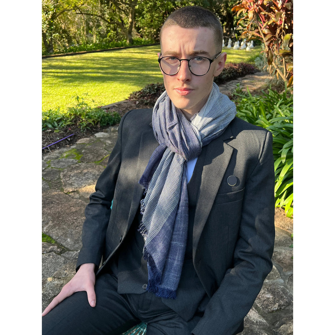 Mens linen discount scarf